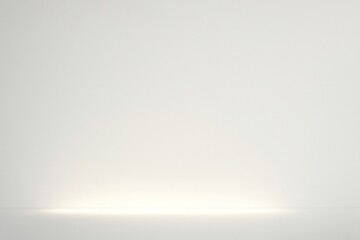 Obraz premium Minimal White Background with Soft Bottom Light