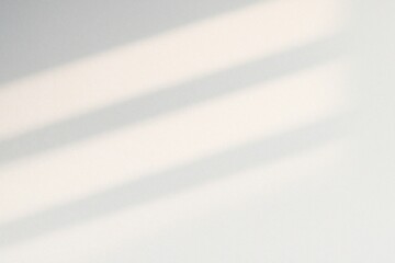 Minimal White Background with Soft Blinds Light Shadows