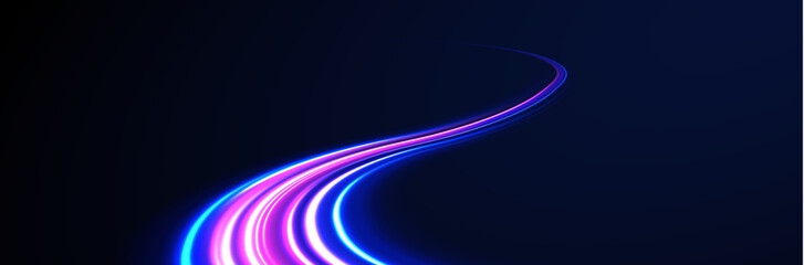 Abstract line vector effect light futuristic streak motion bright.
