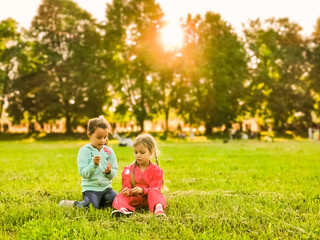 Fototapeta premium The best friends playing together