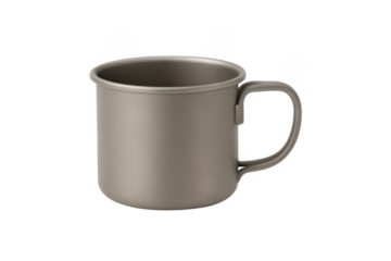 Titanium camping mug for outdoor adventures and expeditions