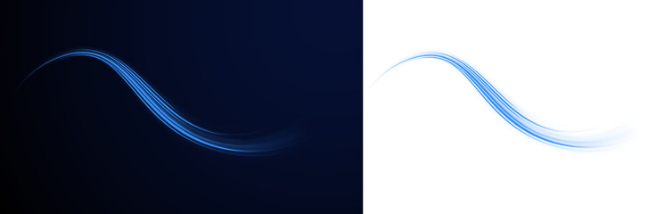 Dynamic road line color swirl abstract city night streak.
