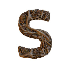 Tree Roots 3D Alphabet or PNG Letters