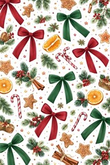 christmas background with christmas decorations