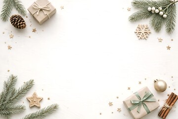 Christmas background frame