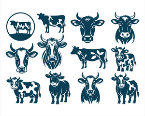 Obraz premium Cute Cow SVG