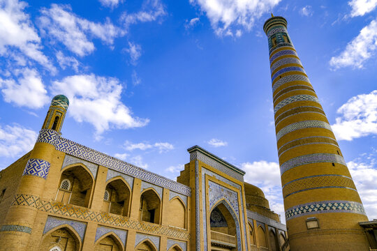 Islam Khodja medersa, Khiva, Uzbekistan.