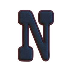 Western Fabric 3D Alphabet or PNG Letters