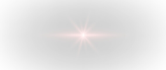 Dynamic horizontal purple light lines PNG in motion speed style. Laser beam stripes with star flare, glowing violet sun light and sparks add futuristic sci-fi energy. Perfect for motion effects.