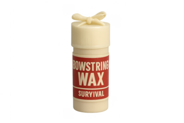 Bowstring wax survival gear for archery maintenance