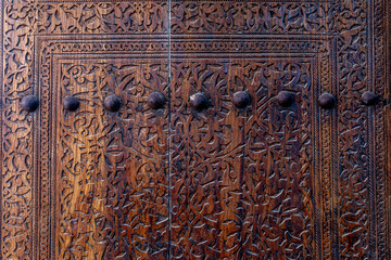 Door, Tach Khaouli Stone Palace, Khiva, Uzbekistan
