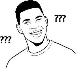 Clueless man meme face