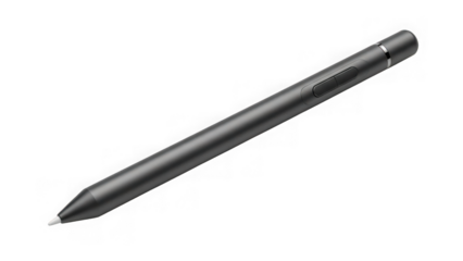 Digital stylus pen for tablet or screen isolated on transparent background