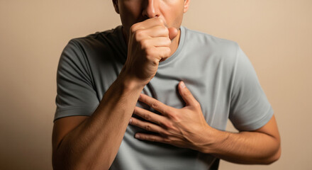 Cough and Chest Pain Health Awareness Image
