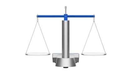 Isolated analytical balance, scales for determining mass of a small object or substance
