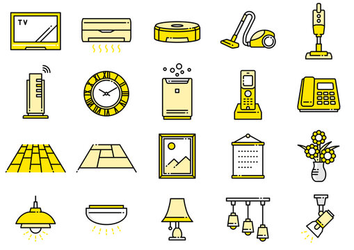 リビングアイコン03　Living Room Icons