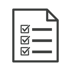 Checklist document with completed tasks