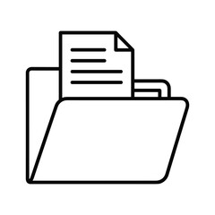 File folder with document icon