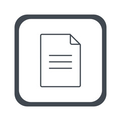 Simple document icon with white background and dark gray border