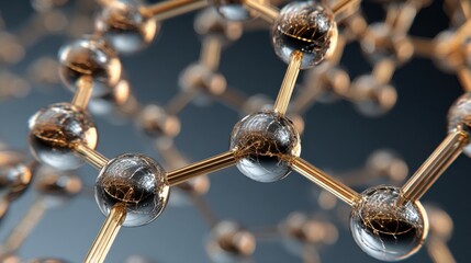 Abstract molecular structure scientific technology