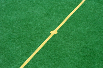 midfield line of a football field