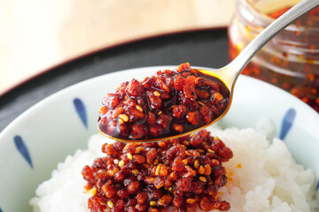 食べるラー油　ごはん