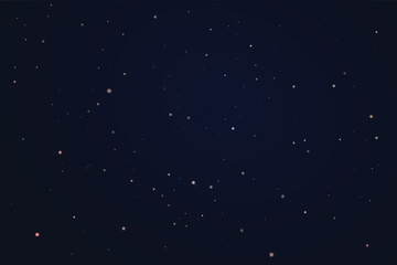 Dark night sky with scattered small stars a minimalist background for celestial themes space exploration or abstract design EPS vector