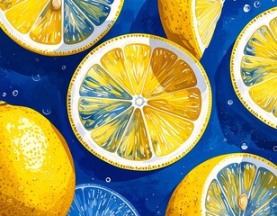 lemon seamless pattern