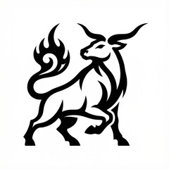 Obraz premium Serpent-Horn Guardian of Abyss