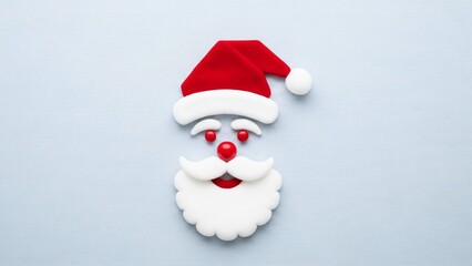 santa claus on a black background