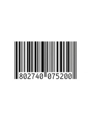 Fototapeta premium A barcode on a white background for product identification.