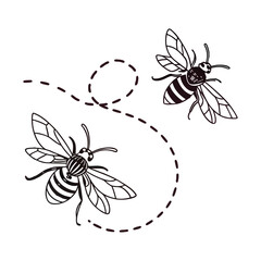 Bee Path Plotter File Svg