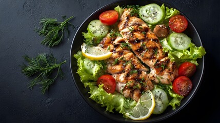 chicken and vegetable salad