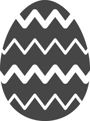 Easter egg icon symbolizing spring holiday celebration