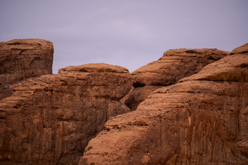 Fototapeta premium desert natural Sandstone in AlUla Desert, Saudi Arabia