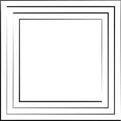 Obraz premium Square icons with lines. Geometric shape