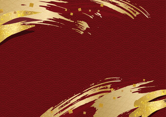 和風の筆の背景素材