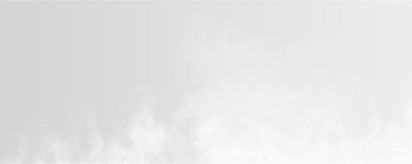 The image depicts various atmospheric phenomena such as fog, smoke, mist, and steam. The realistic 3D vector mockup shows a perspective view of white smog clouds.	
