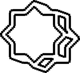 Pixel geometric shapes