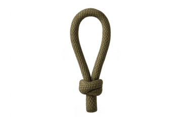 Rope knot loop creating secure strong connection