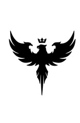 Fototapeta premium eagle with wings vector