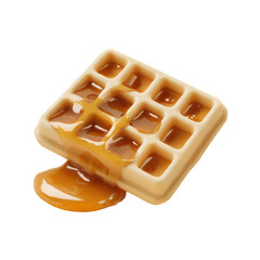 waffles isolated on transparent background