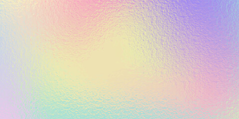 Abstract pastel rainbow hologram, silver iridescent foil texture background, raster image.