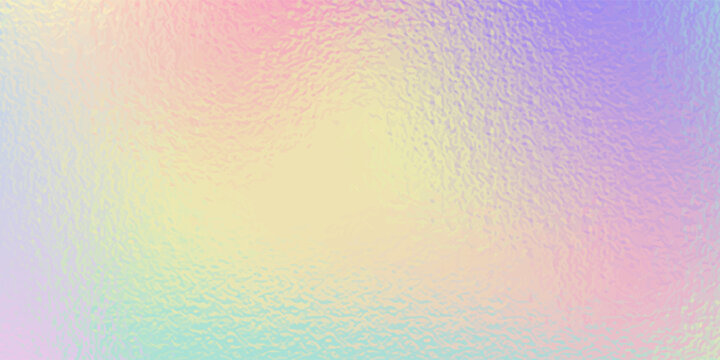 Abstract pastel rainbow hologram, silver iridescent foil texture background, raster image.