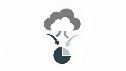 Cloud Computing Data Storage Pie Chart.