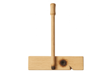 Wooden bow drill for primitive fire starting