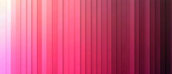 Obraz premium A striking abstract background featuring vertical stripes in a gradient of soft pink to deep magenta, creating a soothing yet vibrant visual effect.