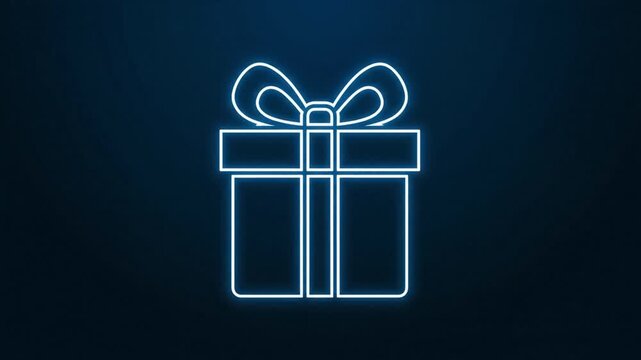 Modern design element with sleek white line on dark blue background