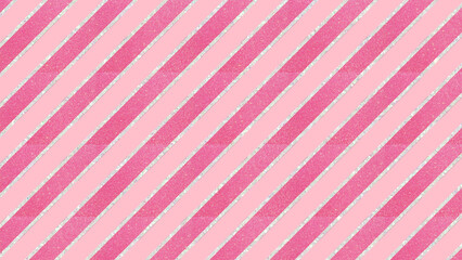 Seamless modern geometric motif Pattern of Barbie Pink and White Diagonal Stripe Style Background with elegance Luxury Metallic Glitter texture. The glamorous sparkle girly design.