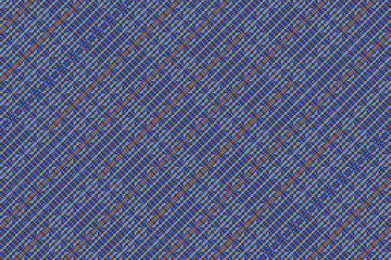 Blue and brown diagonal pixel mosaic abstract background